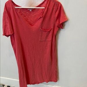 Z supply Casual Red V-Neck Women's dress